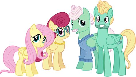 my little pony fluttershy's parents|does fluttershy have a sister.